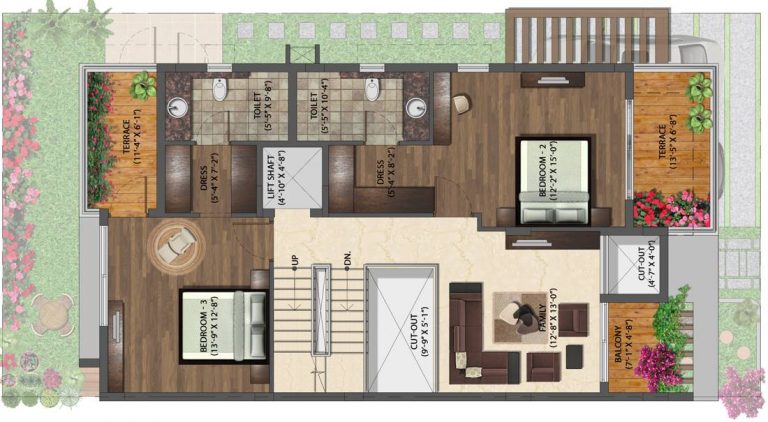 Right Side – First Floor – NVT Life Square
