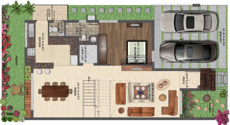 Right Side – Ground Floor – NVT Life Square