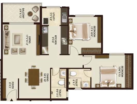 2 BHK – Legacy Salvador