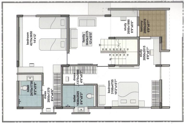 30×45 – First Floor – RBD Stillwaters Villas