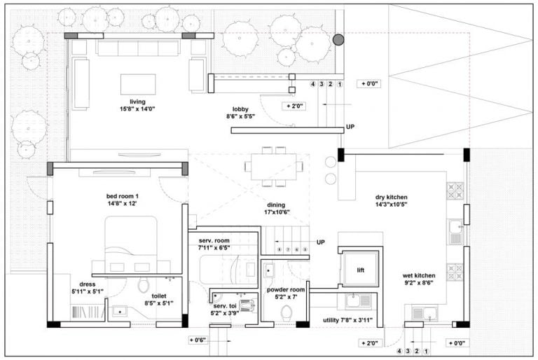 60×40 – Ground Floor – RBD Stillwaters Villas