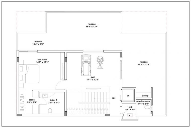 60×40 – Second Floor – RBD Stillwaters Villas