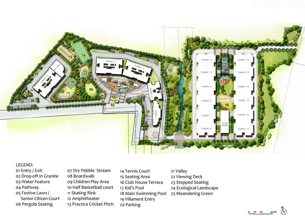 Master Plan – Shriram Chirping Woods Villaments