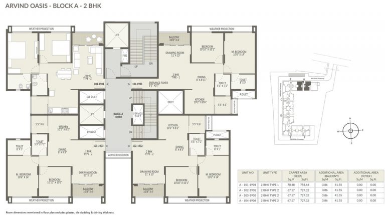 Block-A-2BHK – Arvind Oasis
