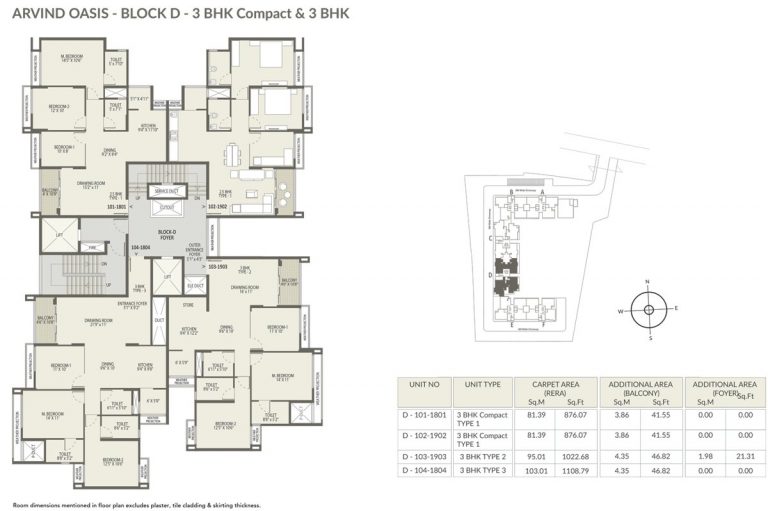 Block-D-2-3-BHK – Arvind Oasis