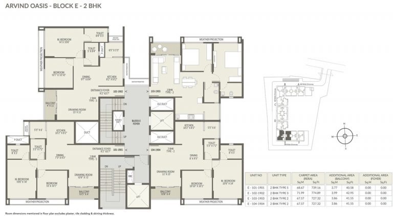 Block-E–2BHK – Arvind Oasis