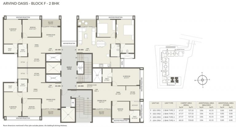 Block-F–2BHK – Arvind Oasis