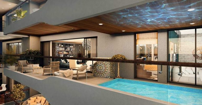 Living Jacuzzi – MAIA Pelican Grove Interiors