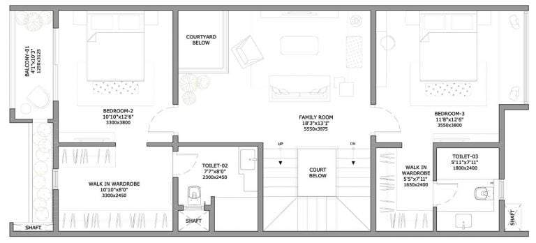 3 BHK (2182) First Floor – Assetz Soul & Soil
