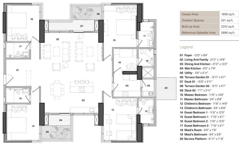 4 BHK – U10-V1 – Total Environment In That Quiet Earth Hennur Road