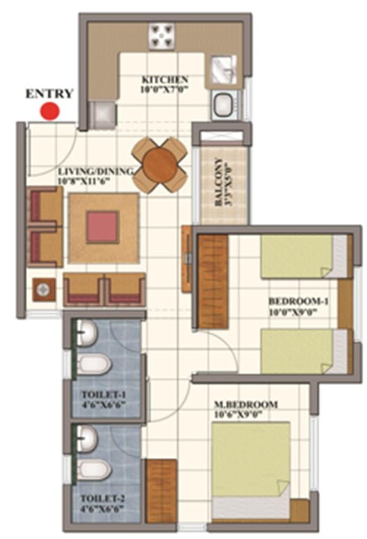 2 BHK Shriram Codename Dil Chahta Hai