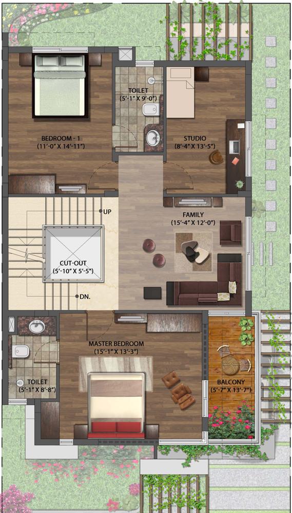 Jasmine 30×50 FirstFloorPlan Right NVT Mystic Garden