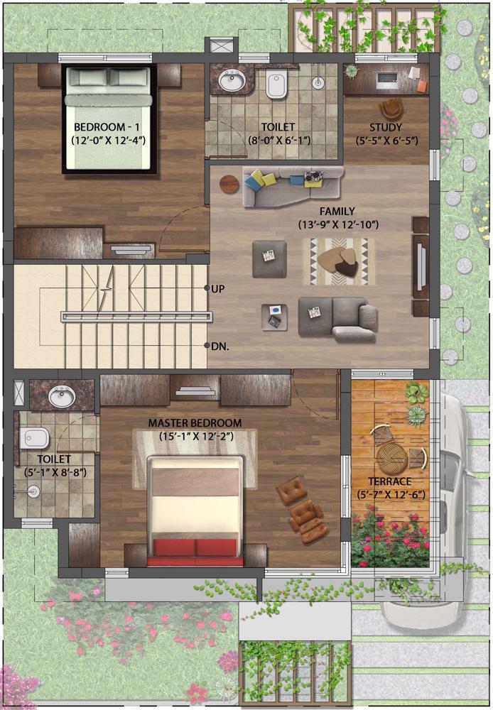 Lilac 30×40 FirstFloorPlan Right NVT Mystic Garden