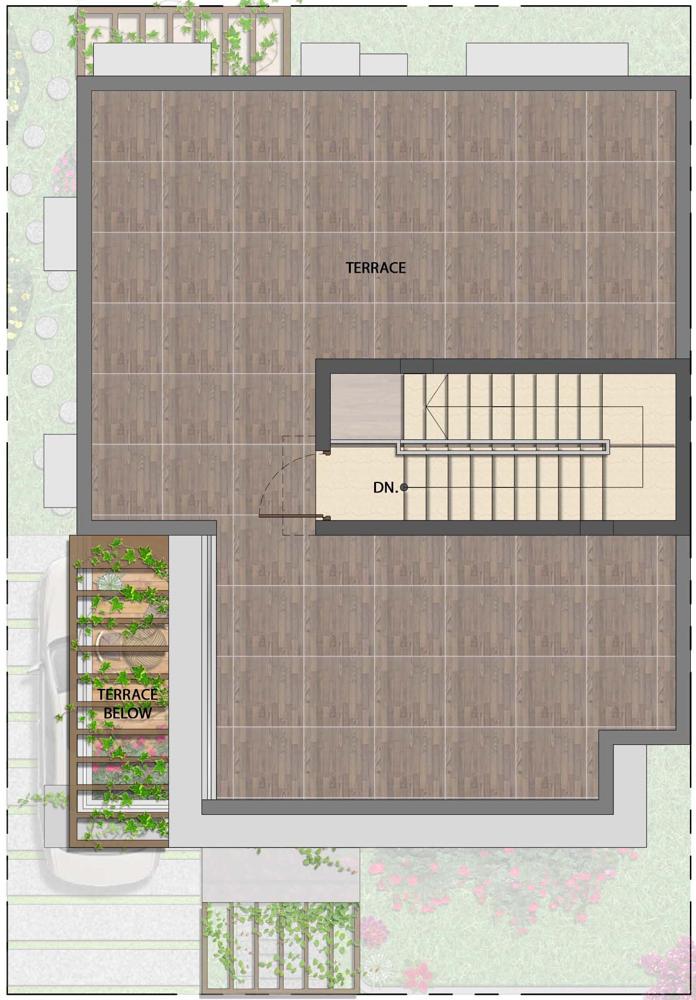 Lilac 30×40 TerracePlan Left NVT Mystic Garden