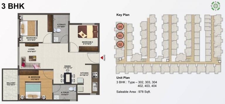 3 BHK – 978 Sowparnika Indraprastha