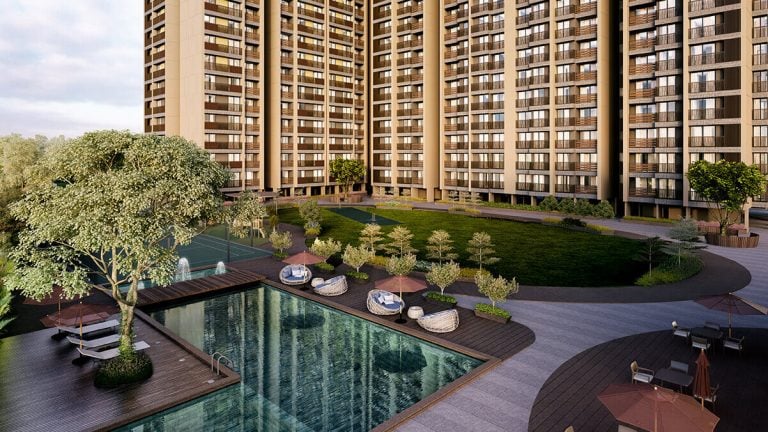 Central-Garden-View Arvind Oasis Elevations
