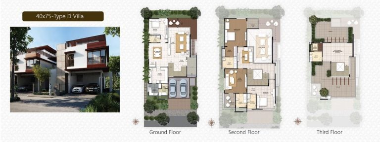 D Villa – 40×75 NCC Urban Misty Woods