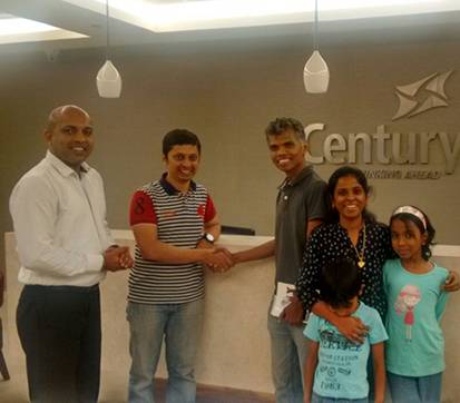 Century Sports Village Plot - Edwin Rajan - Nitin (Century Sales), Srinidhi (Homz N Space)