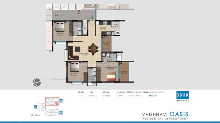 3 BHK Vaishnavi Oasis