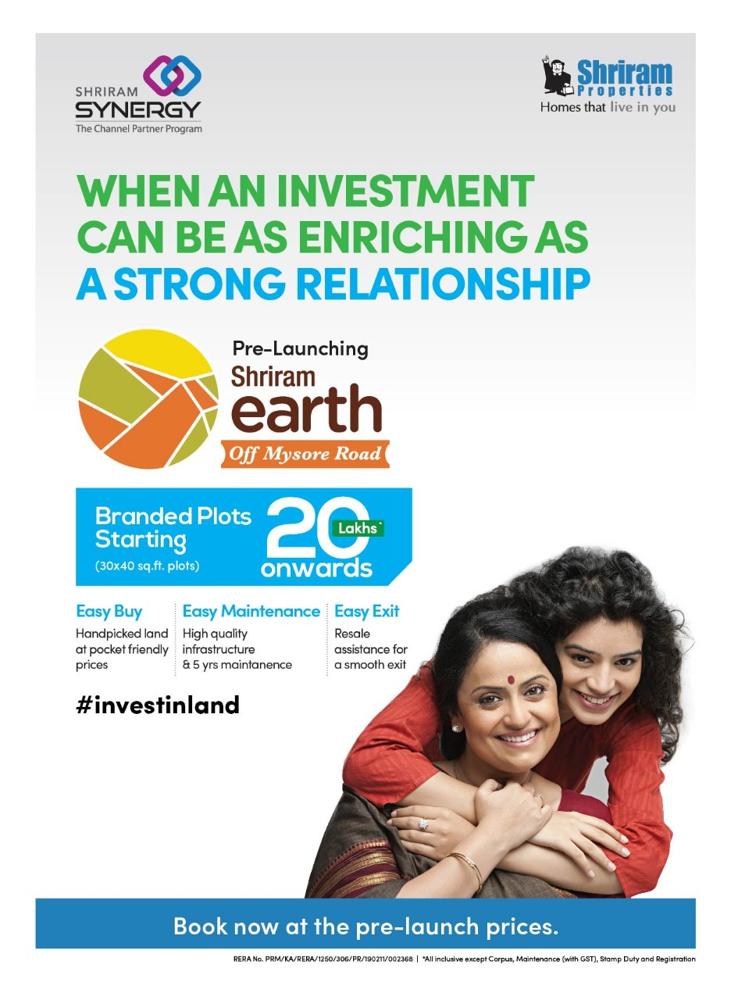 Shriram Earth Pre Launch Banner