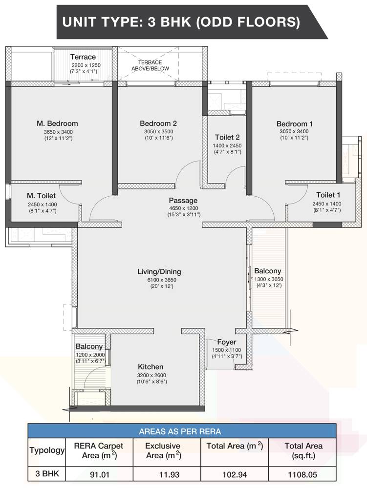 3 BHK - 1108 Godrej Nurture Pune