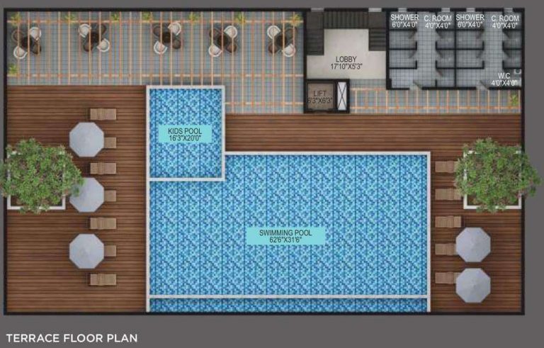 Clubhouse Terrace - EIPL Apila Gandipet