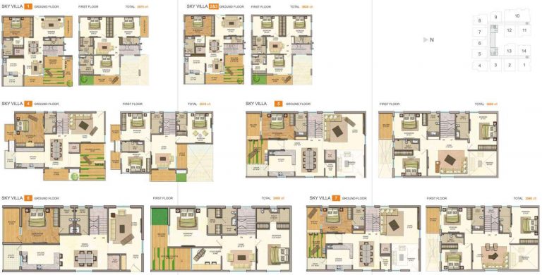 Sky Villas Floor Plans A - Vasavi GP Trends