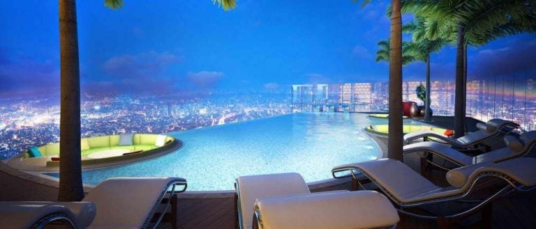 Terrace Infinity Pool Lounge - CNTC The Presidential Tower A