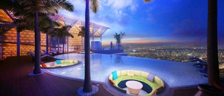 Terrace Infinity Pool Lounge - CNTC The Presidential Tower B