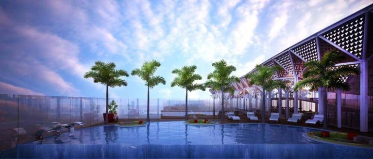Terrace Infinity Pool Lounge - CNTC The Presidential Tower C