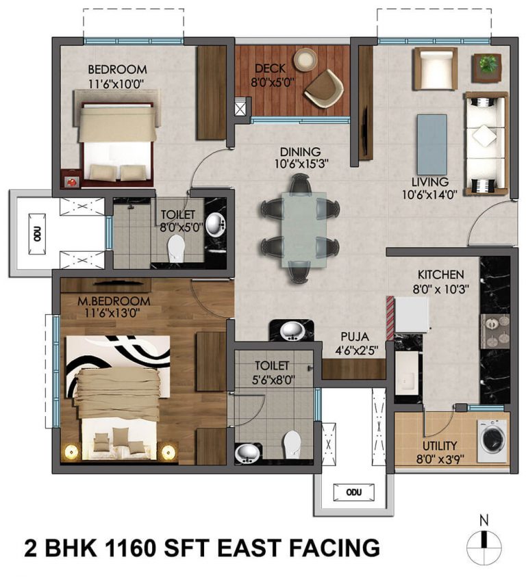 Cybercity Marina Skies 2-bhk-1160-sft