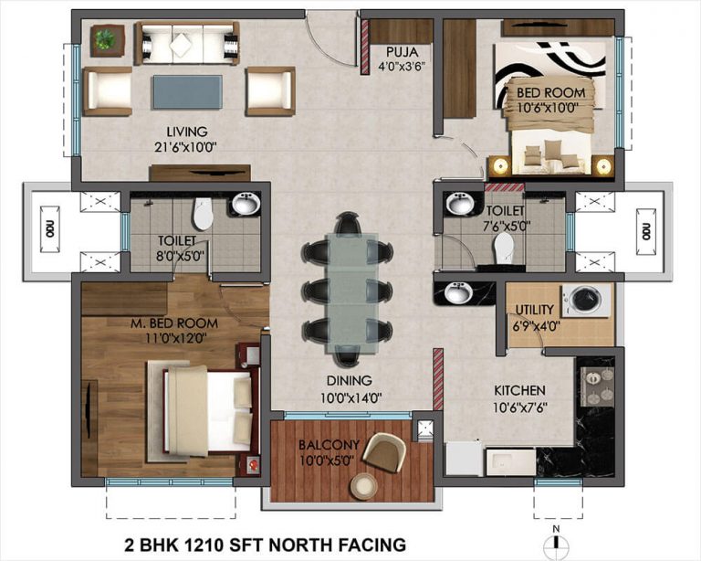 Cybercity Marina Skies 2-bhk-1210-sft