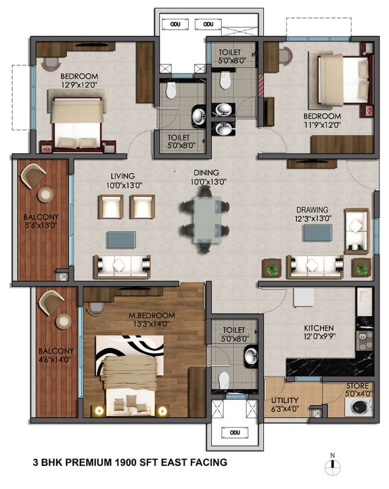 Cybercity Marina Skies 3-bhk-premium-1900