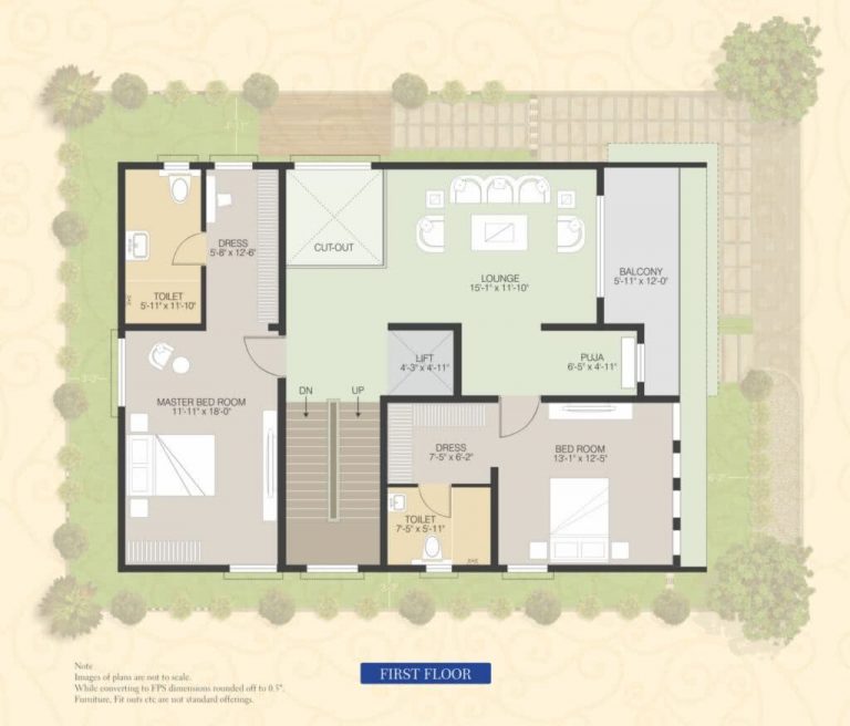 East-Facing-Villa-3410-First-Floor - Muppa's Indraprastha