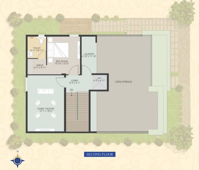 East-Facing-Villa-3410-Second-Floor - Muppa's Indraprastha