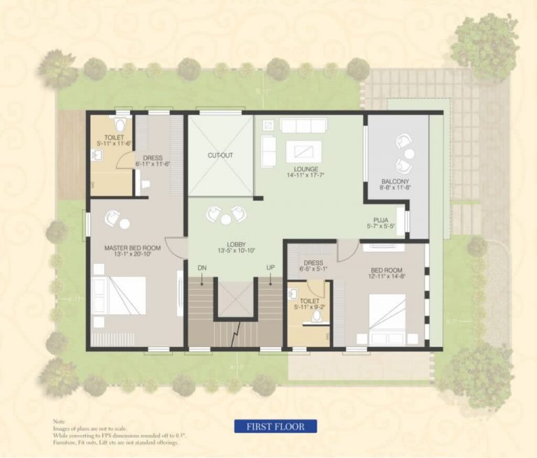 East-Facing-Villa-4055-First-Floor - Muppa's Indraprastha
