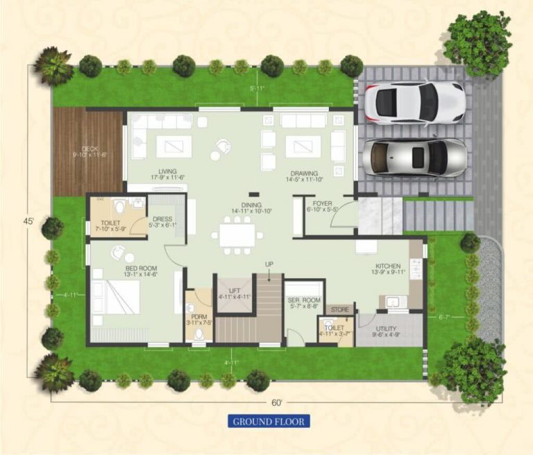 East-Facing-Villa-4055-Ground-Floor - Muppa's Indraprastha