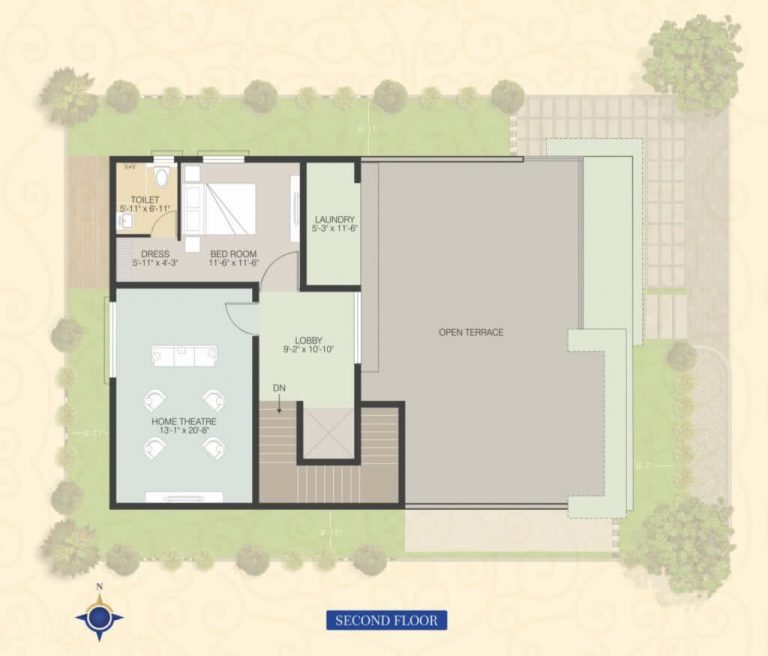 East-Facing-Villa-4055-Second-Floor - Muppa's Indraprastha