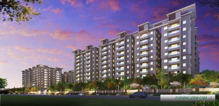 Evening-View-Elevation - GreenMark Mayfair Apartments