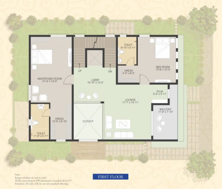 North-Facing-Villa-4095-First-Floor - Muppa's Indraprastha