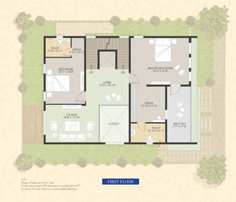 West-Facing-Villa-4045-First-Floor - Muppa's Indraprastha