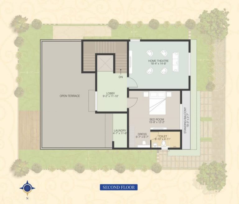 West-Facing-Villa-4045-Second-Floor - Muppa's Indraprastha