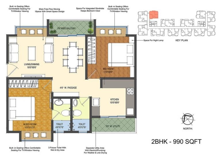 2 BHK B - 990-Patel-Smondo