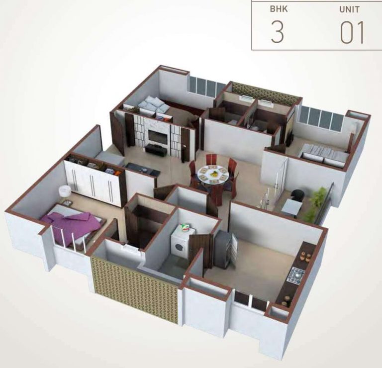 3 BHK 3D - 2008 - Pacifica HillCrest