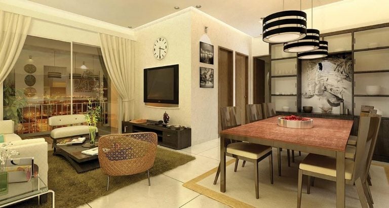 Dining Living Room Interiors - Prestige Elysian