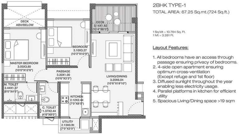 2 BHK 1 - 724 - Godrej Elements Hinjawadi