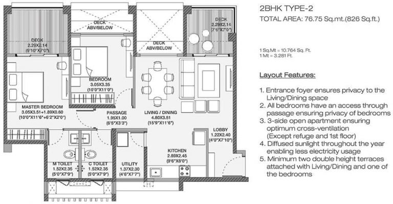 2 BHK 2 - 826 - Godrej Elements Hinjawadi