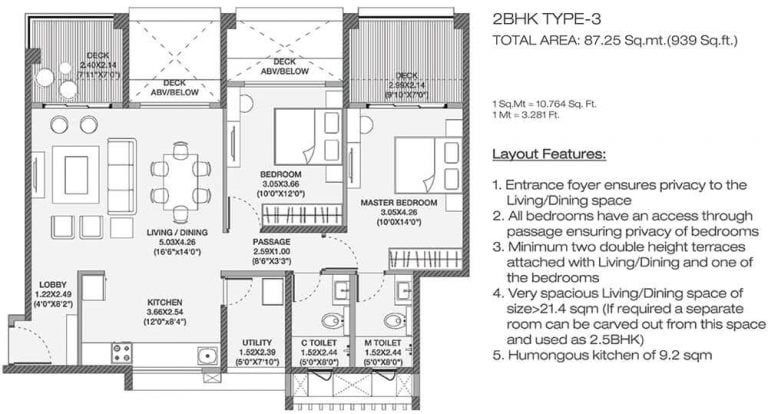 2 BHK 3 - 939 - Godrej Elements Hinjawadi