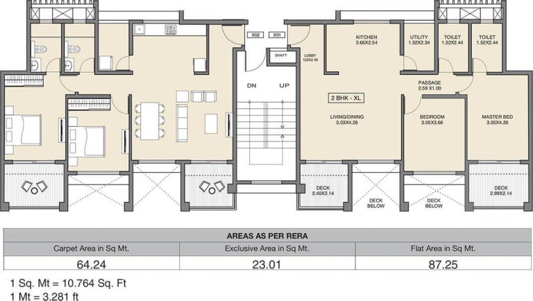 2 BHK XL North A - 940 - Godrej 24 Pune Hinjawadi