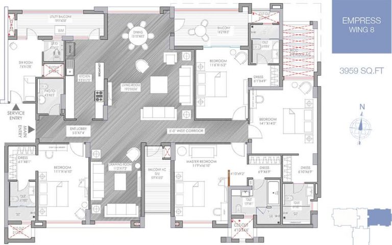 4 BHK - 3959 - Koncept The Botanika